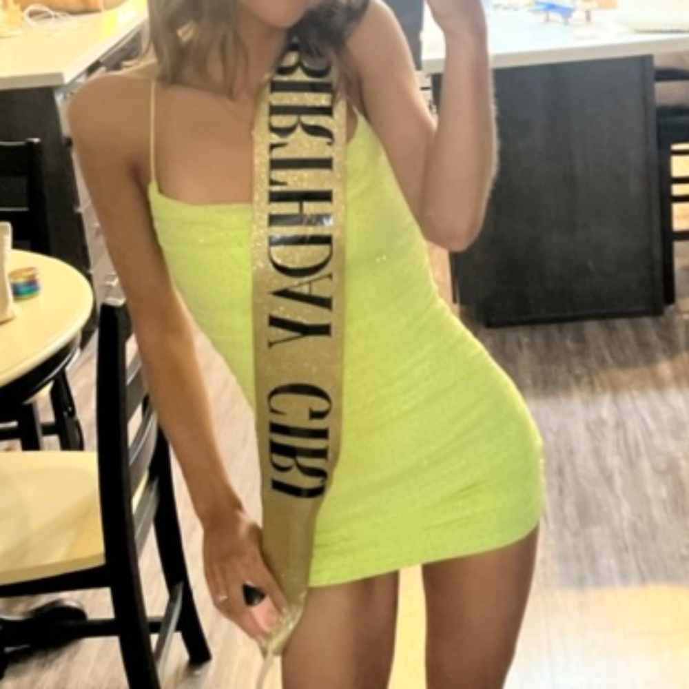 Windsor Sparkle Time Rhinestone Mesh Bodycon Mini Dress